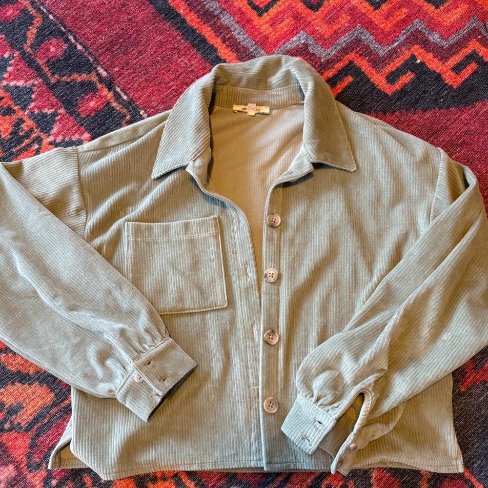 Madewell soft corduroy button up